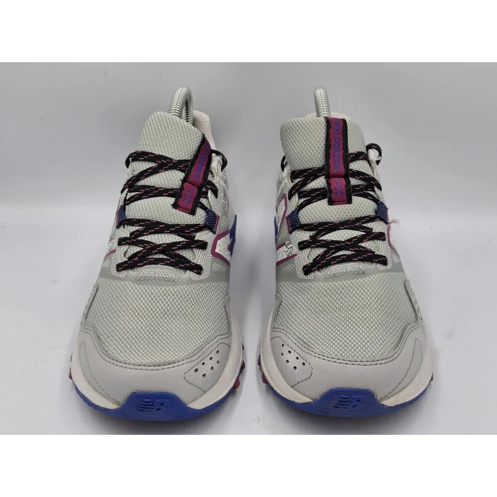 New Balance T410 V8 Womens Size 8 Gray Purple Trail Running Shoes Sneakers